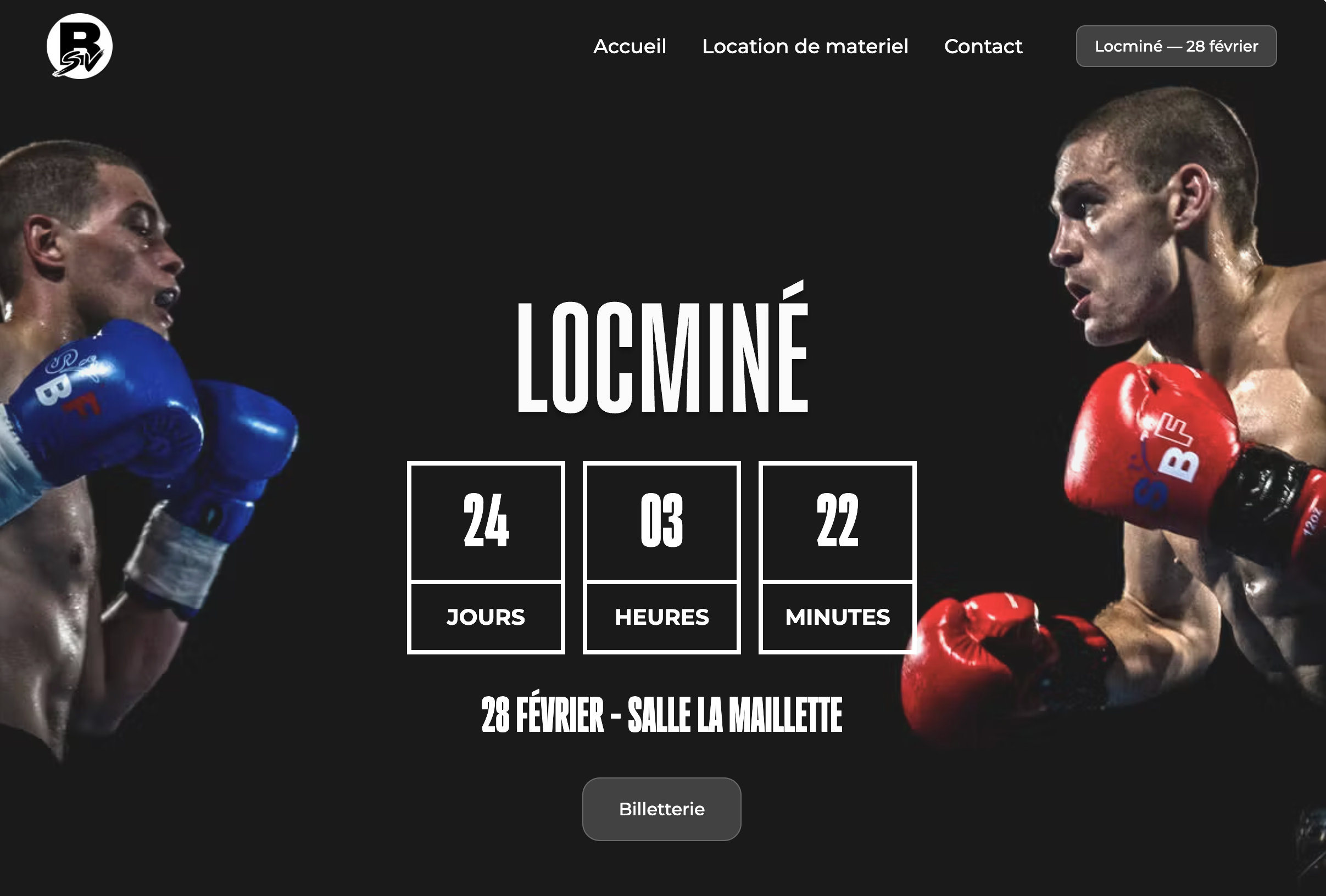 Image du site web Breizh Savate format desktop