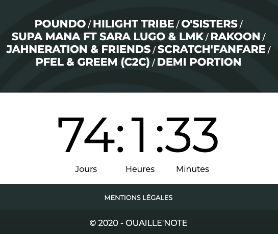 Image du site web Ouaille Note? 8éme édition en petit format