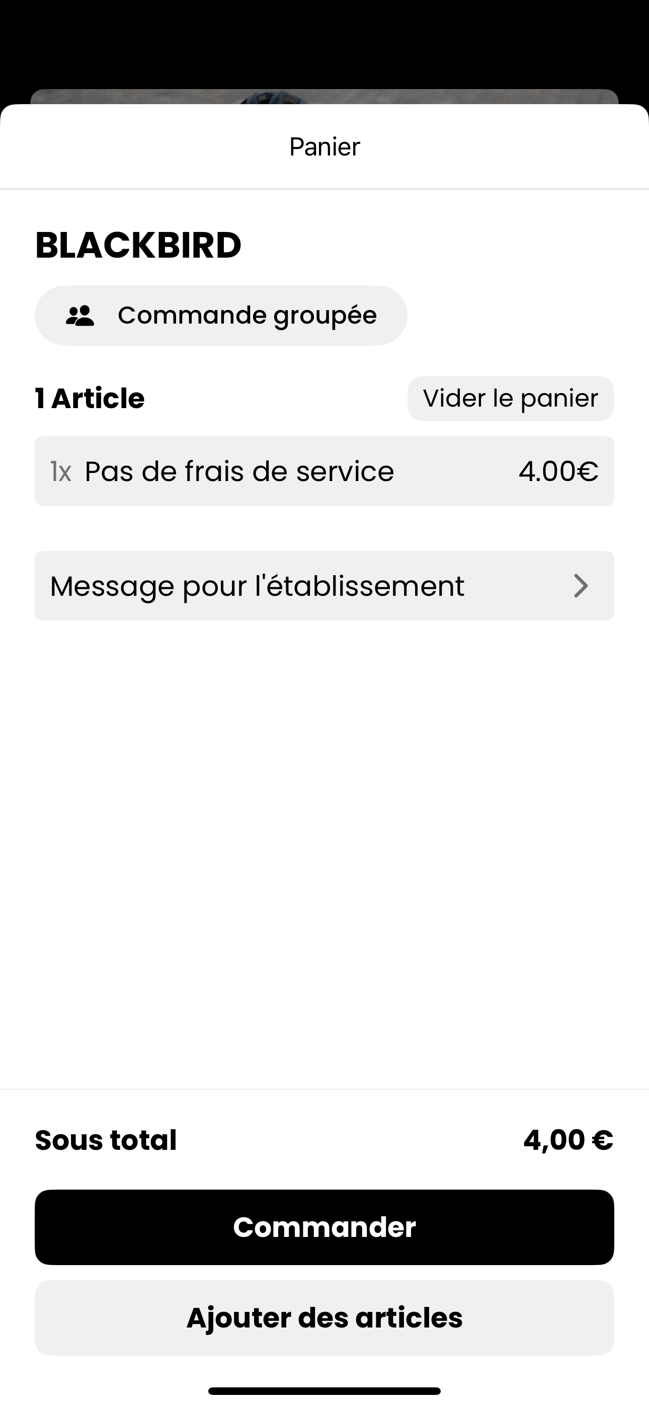 Image du site web Blackbird format mobile