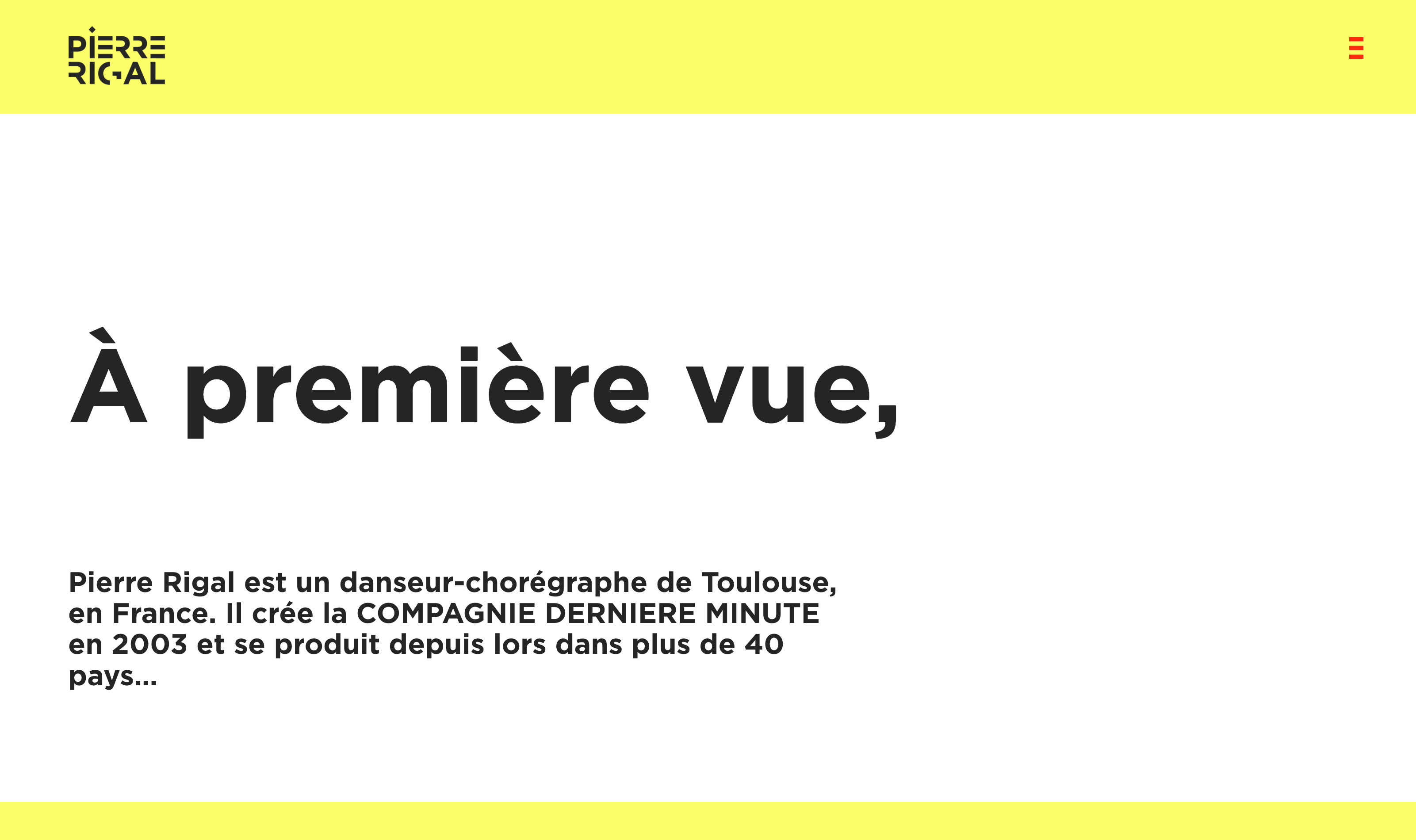 Image du site web Pierre Rigal format desktop